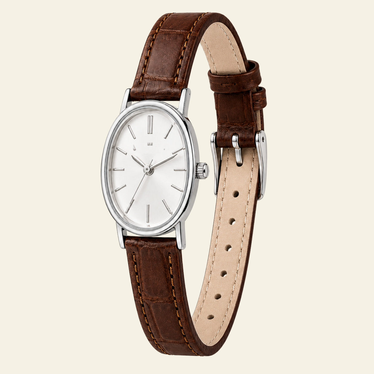 Madeleine Watch Cognac, women's watch in Cognac by Lumière, image 2