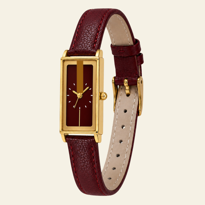 Montaigne Watch Burgundy, women's watch in Burgundy by Lumière, image 2