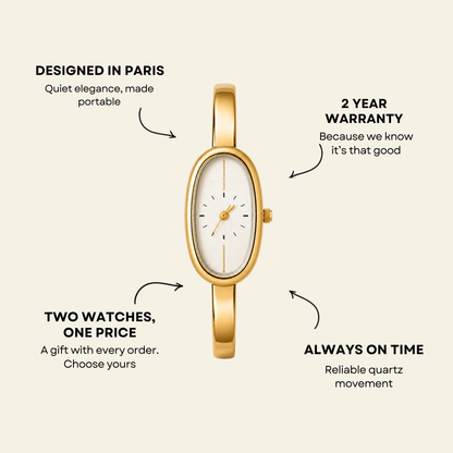Passy Watch Gold, women's watch in Gold by Lumière, image 6