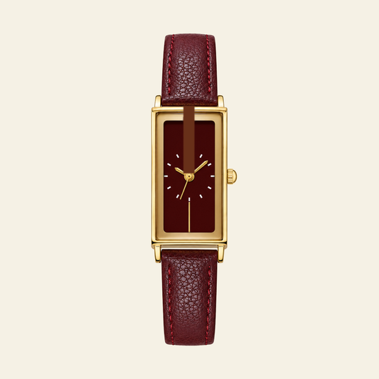 Montaigne Watch Burgundy, women's watch in Burgundy by Lumière