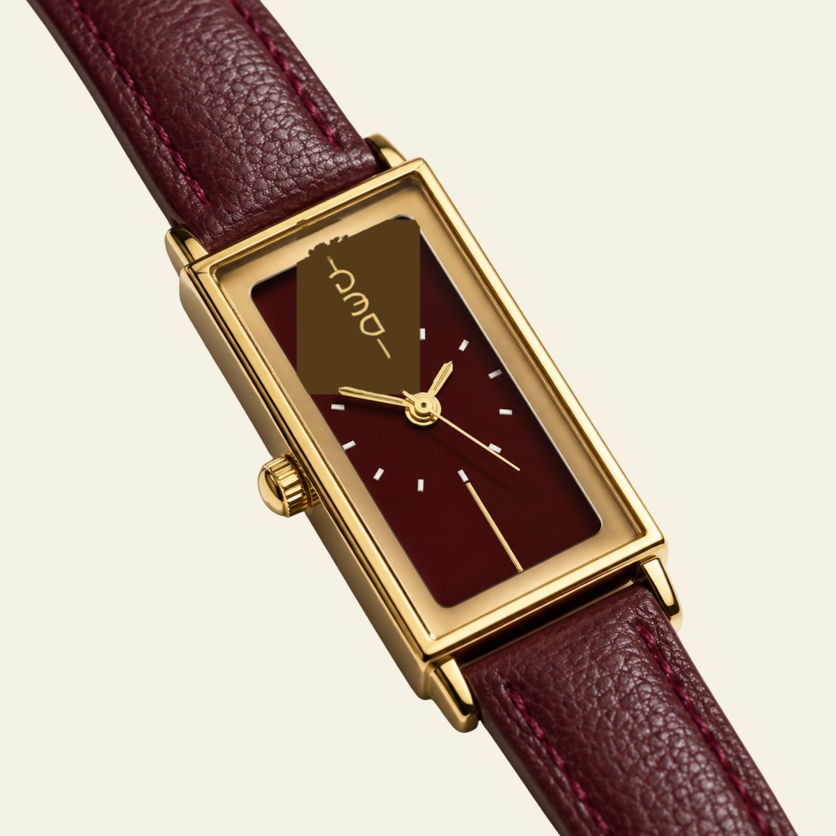 Montaigne Watch Burgundy, women's watch in Burgundy by Lumière, image 4