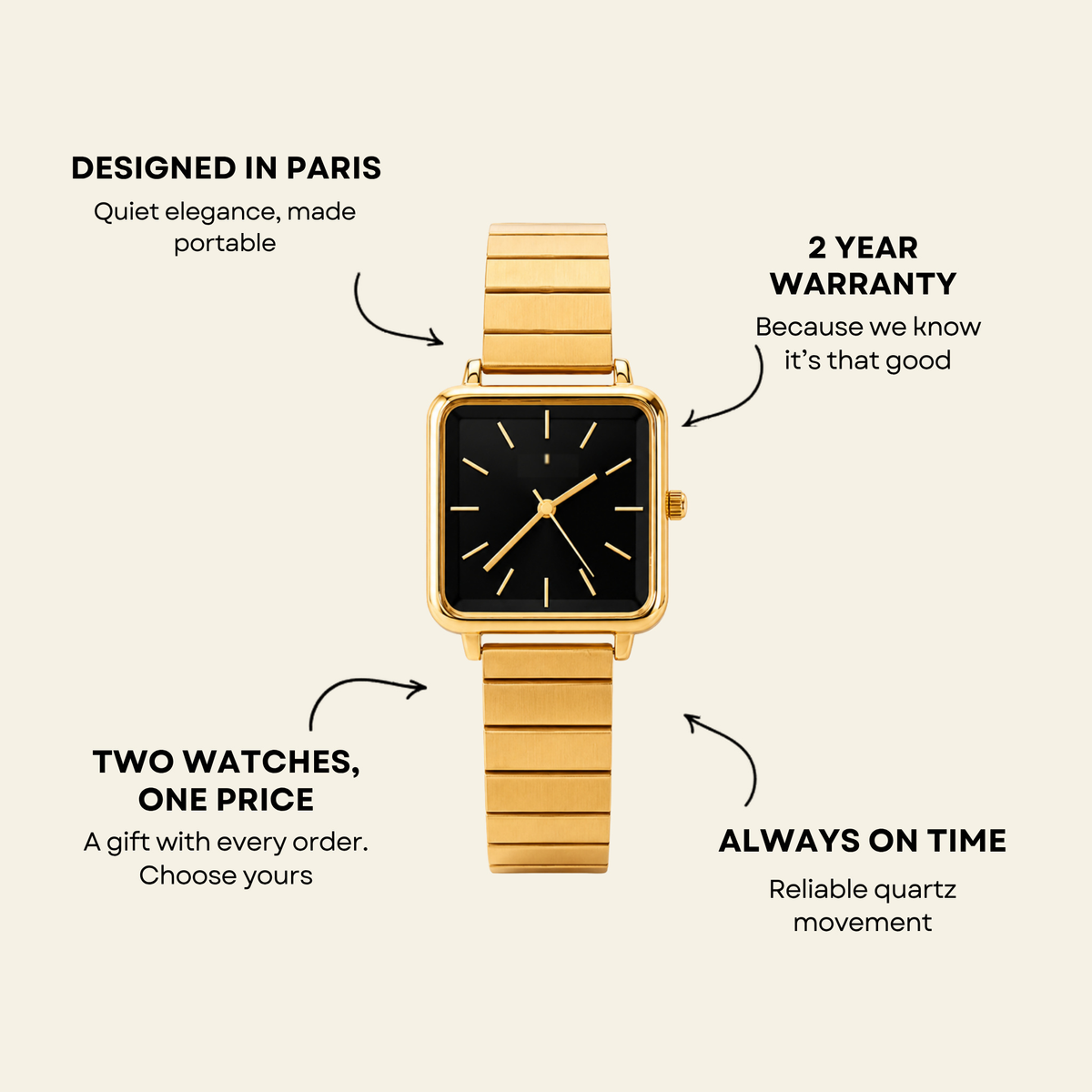 Le Marais Watch Eclipse, women's watch in Eclipse by Lumière, image 5