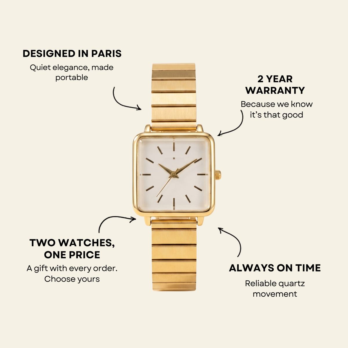 Le Marais Watch Blush, women's watch in Blush by Lumière, image 5