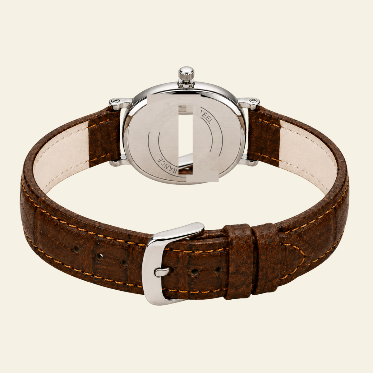 Madeleine Watch Cognac, women's watch in Cognac by Lumière, image 8