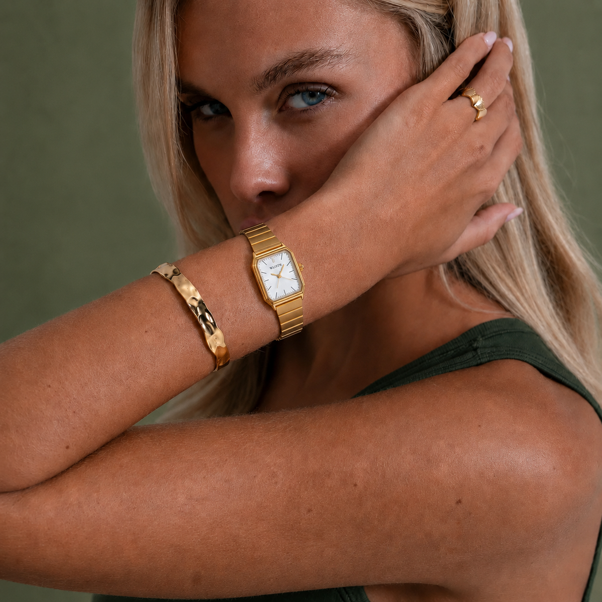 Trocadéro Watch Sage, women's watch in Sage by Lumière, image 3