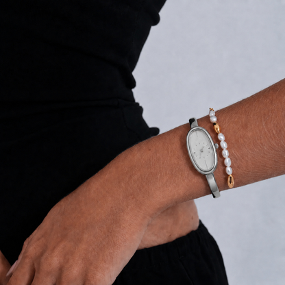 Passy Watch Silver, women's watch in Silver by Lumière, image 3